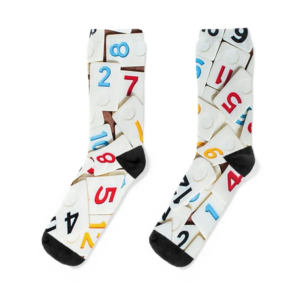 

Rummikub Stones Pattern Socks gifts bright garter cycling hiphop Girl'S Socks Men's