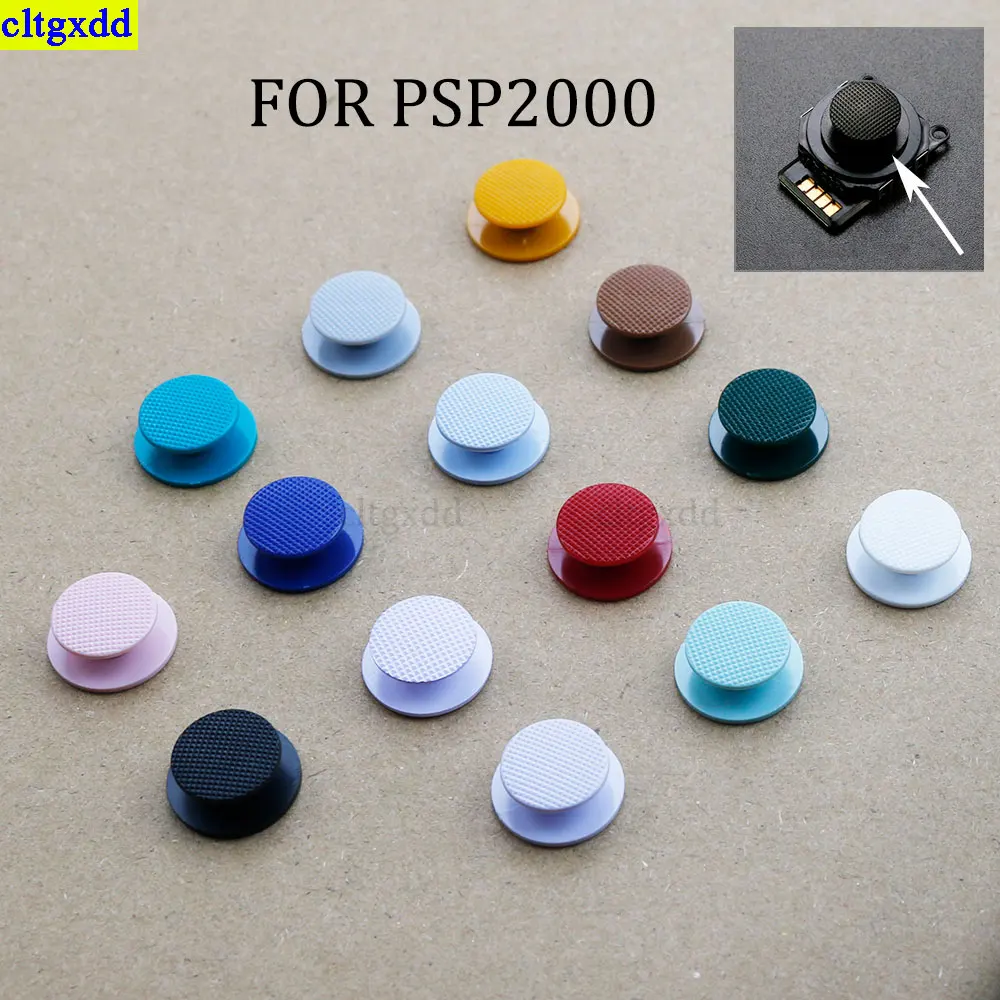 

cltgxdd 2piece is suitable for PSP 2000 game controller 3D simulation joystick handle cover button mushroom cover polychrome