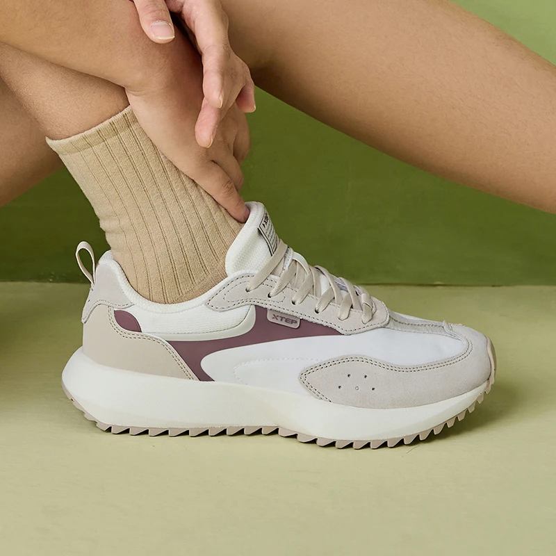 Xtep Shoes For Women 2024 Summer Comfortable Casual Shoes Durability Fashion Breathable Outdoor Shoes 876218320031