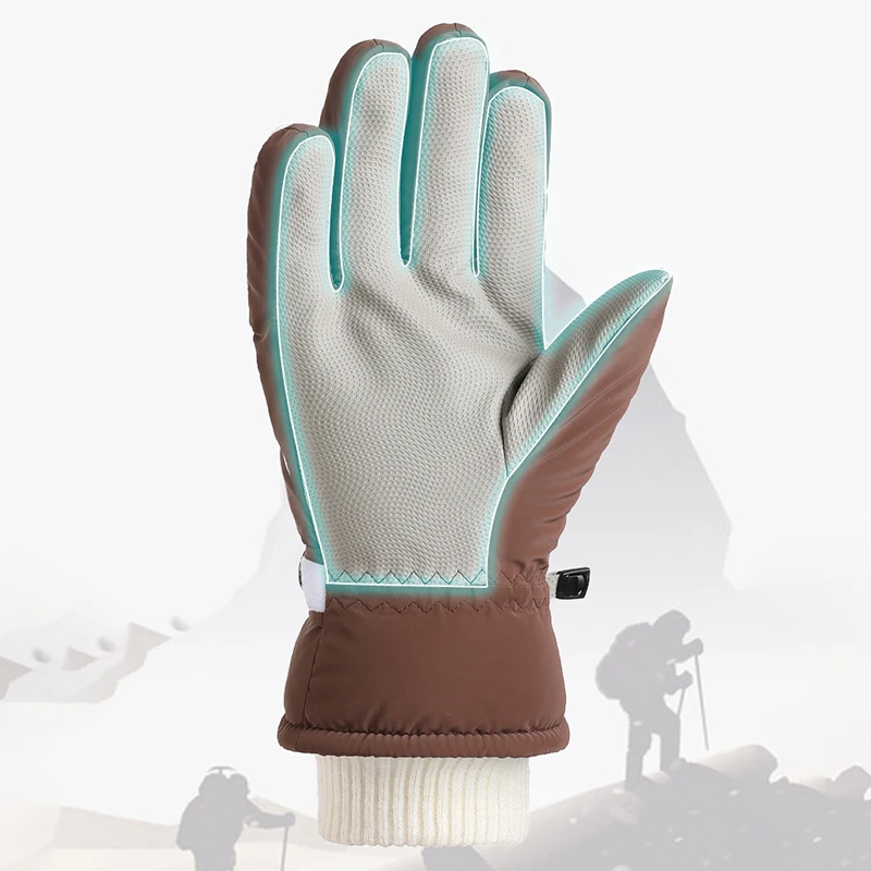 Winter Gloves for Girls Children Waterproof Ski Gloves Thick Fleece Lined, Windproof & Cold Resistant, Warm Outdoor Gloves Gift