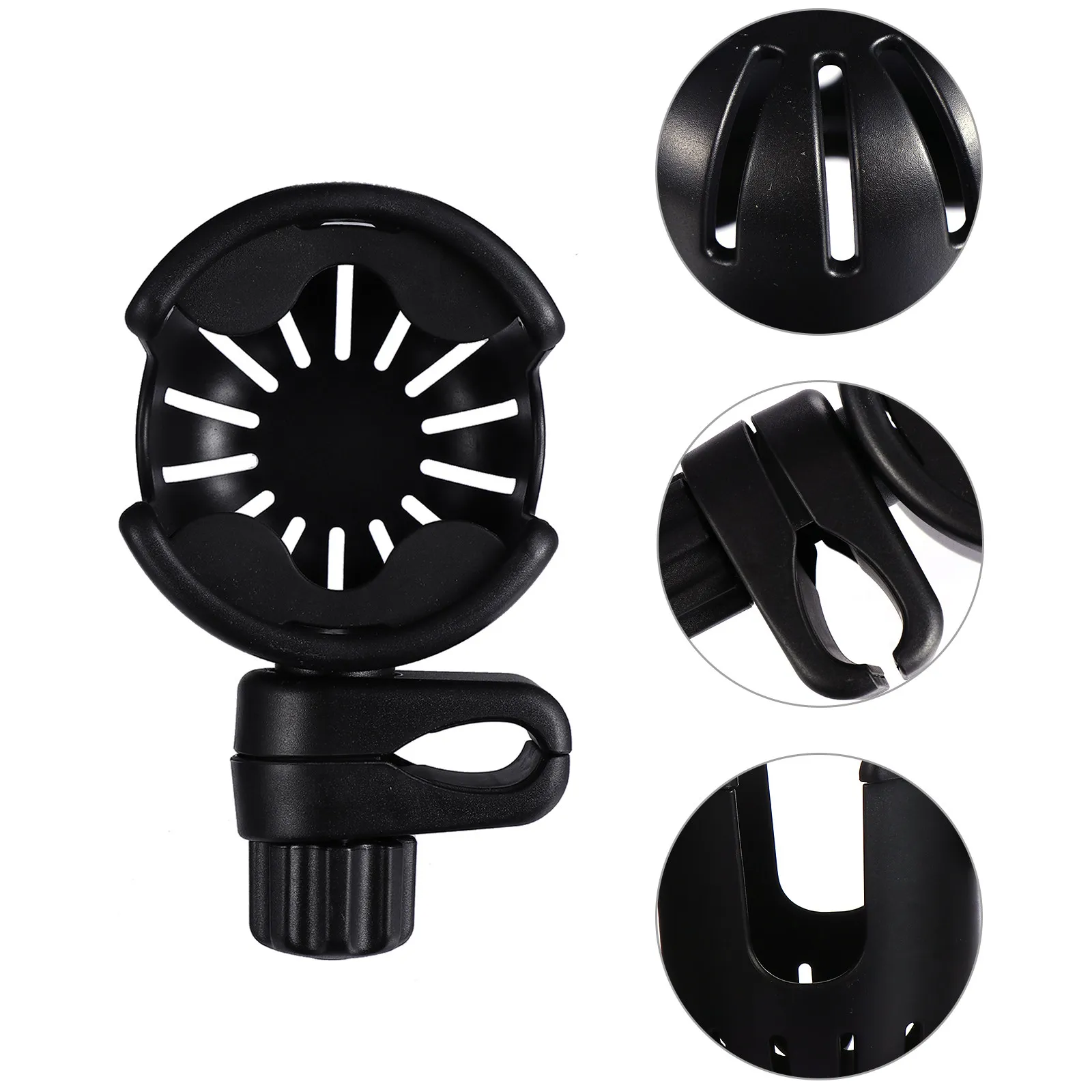 

Universal 360 Rotatable Cup Holder for Stroller Bicycle Wheelchair Scooter Office Chair Lawnmower Cart Adjustable Water Bottle