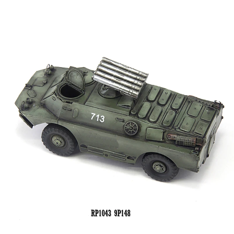 1/72 Schaal Russische BRDM-2 9P148 Anti-tank Raket Voertuig Simulatie Plastic Model Statische Display Collectible Toy Gift Souvenir