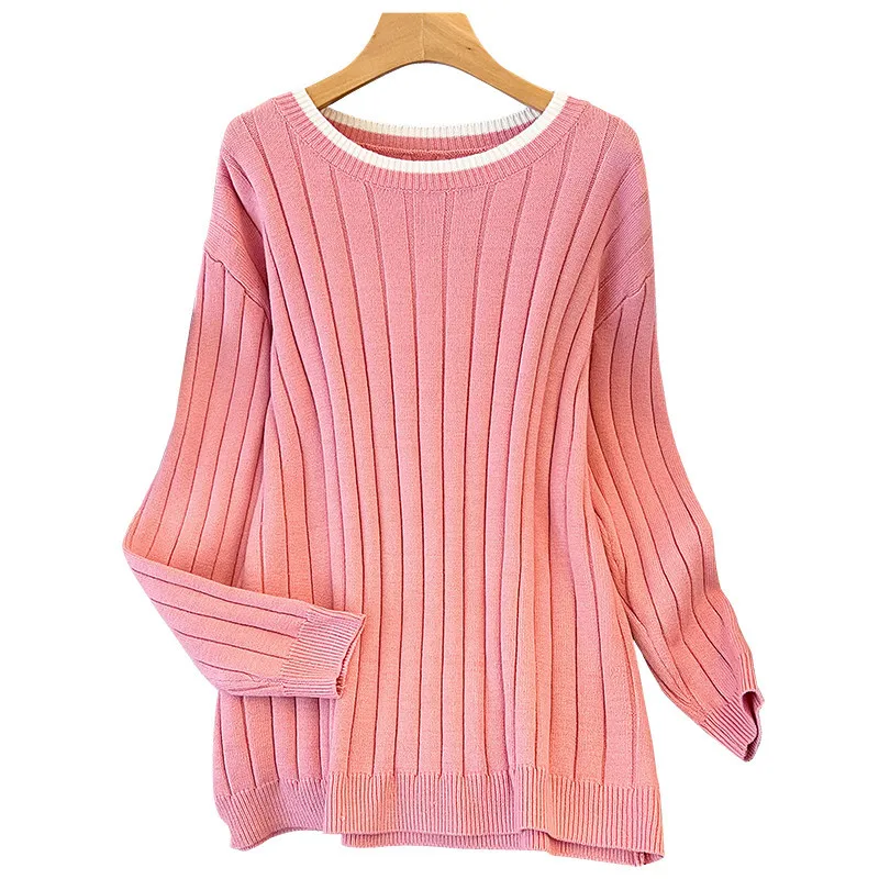 100/150/175kg Large Size Women Clothing Women Bust 150/160cm Loose Pullovers Thickened Knitted Sweaters 6XL 7XL Sueters De Mujer