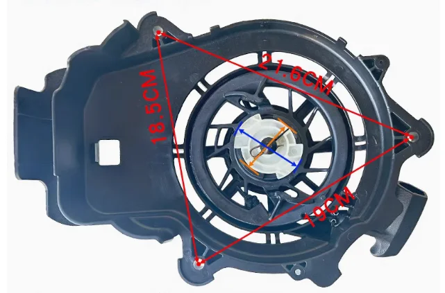 Partida por recuo 850E para motores Briggs & Stratton 850E 190CC, cortadores de grama com partida manual. #   597268