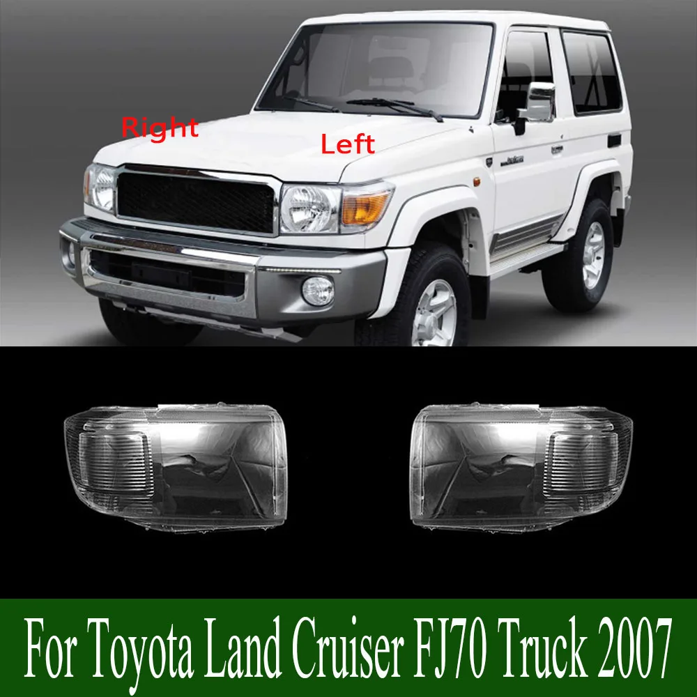 

For Toyota Land Cruiser FJ70 Truck 2007 Kap Lampu Transparan Penutup Lampu Depan Penutup Lampu Depan Kerangka Lensa Plexiglass