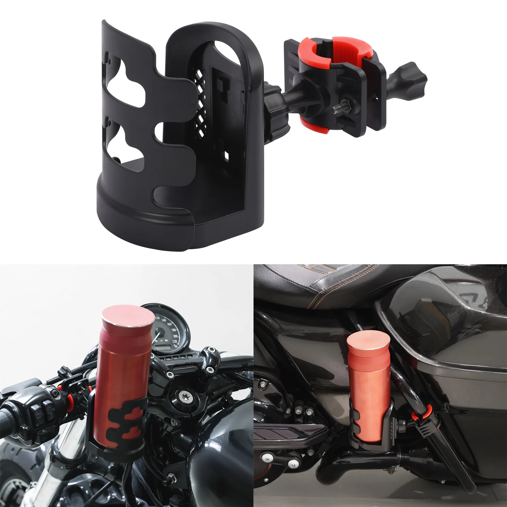 

Adjustable Handlebar Drink Water Bottle Cup Holder For Motorcycle Bicycle