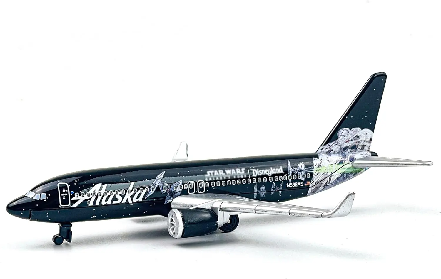 알래스카 항공기 다이캐스트 금속 모델, 이동식 바퀴 포함, 수집 및 선물용으로 이상적