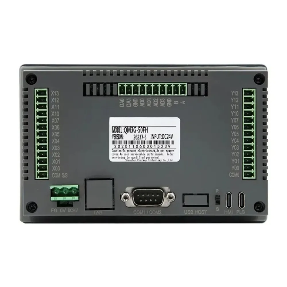 5 Inch Relay Output Integrated HMI & PLC EX3U-8050H-24MR Industry Programmable Controller