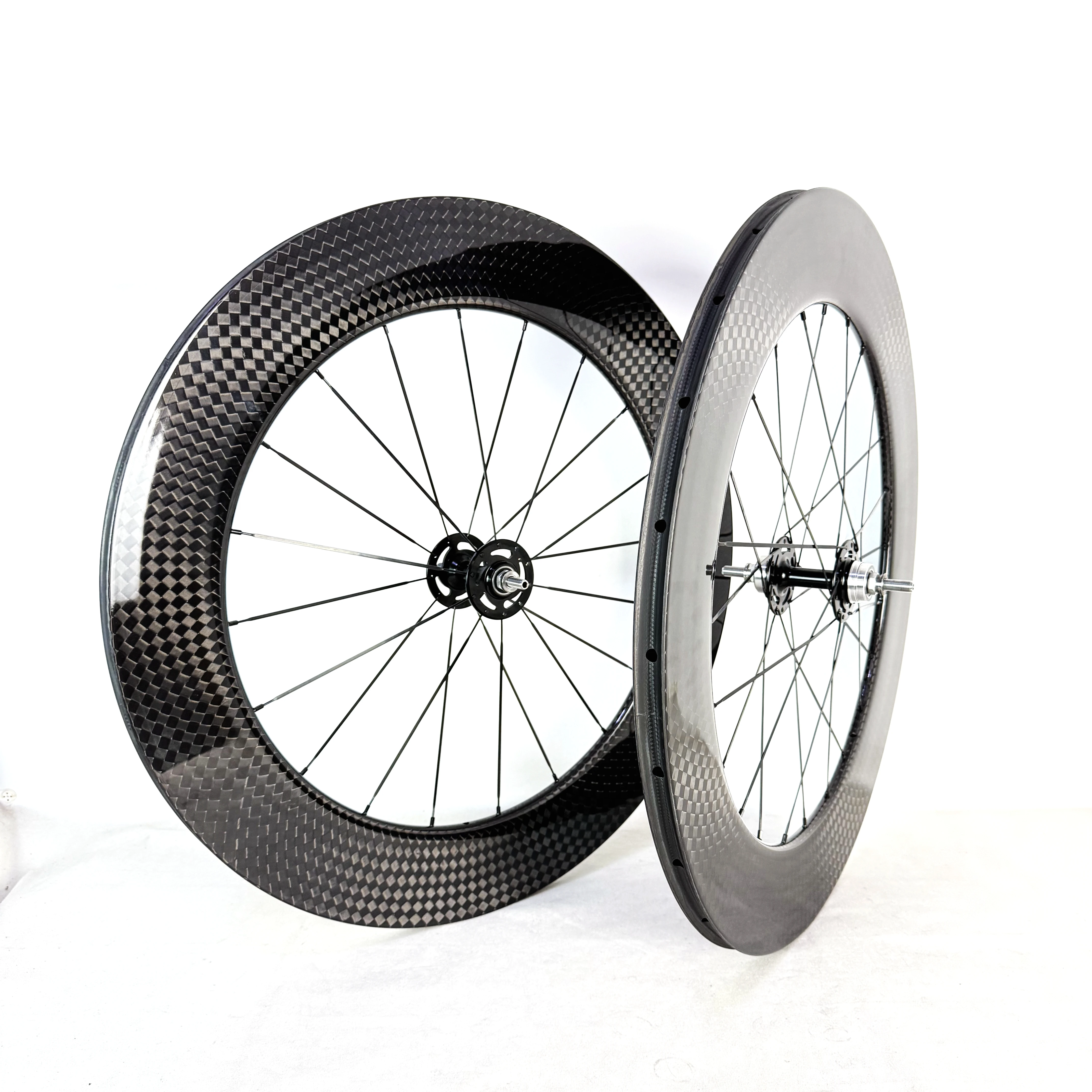 Pista de carretera 700C piñón fijo bicicleta rueda de fibra de carbono profundidad 38/50/60/88mm ancho 23/25mm con cubierta 12K/Tubeless/Tubular
