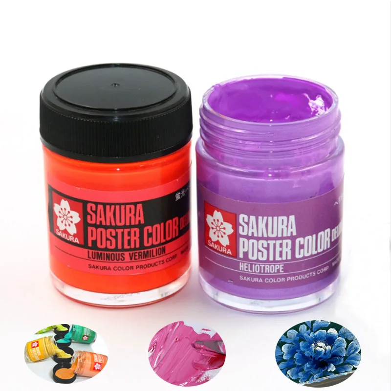 45ml Gouache Pigment High Saturation and Strong Adhesion for Art Design Hand-painted DIY Sketches Student Beginner Artists