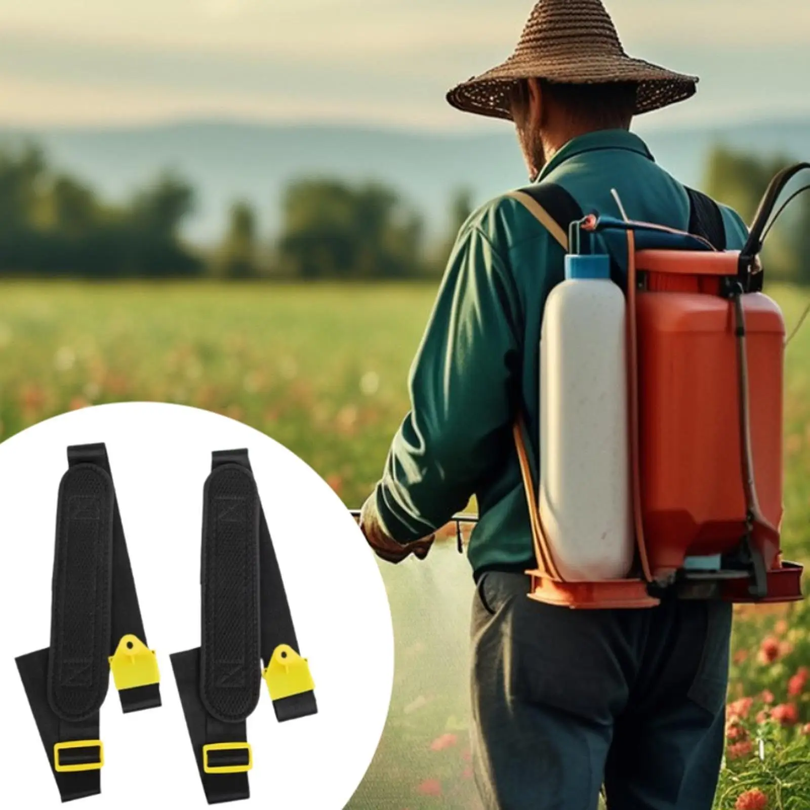

2x Backpack Sprayer Shoulder Straps Sturdy Adjustable Comfortable Agricultural Supplies High Strength Easy Installation Belts