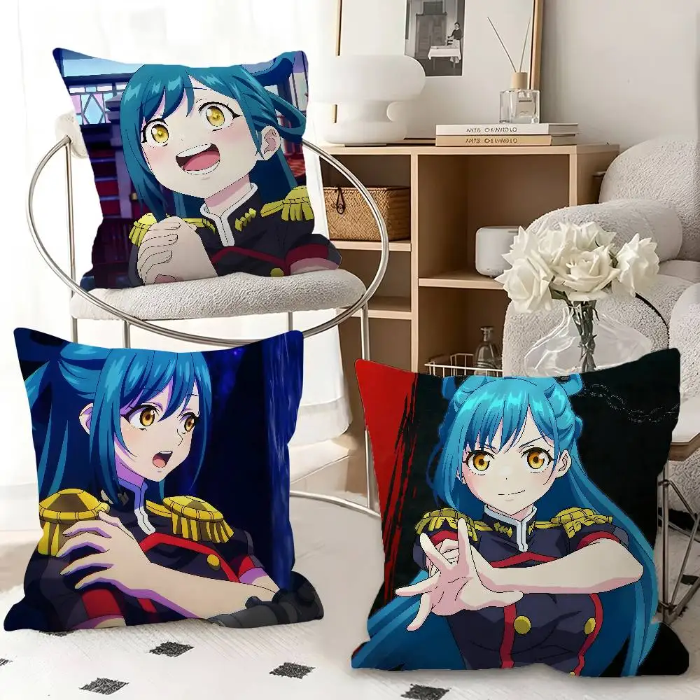 1pc Himari Azuma Chained Soldier Pillow Case Fashion Square Pillowcase Bedroom Sofa Room Ins Decoration Leisure