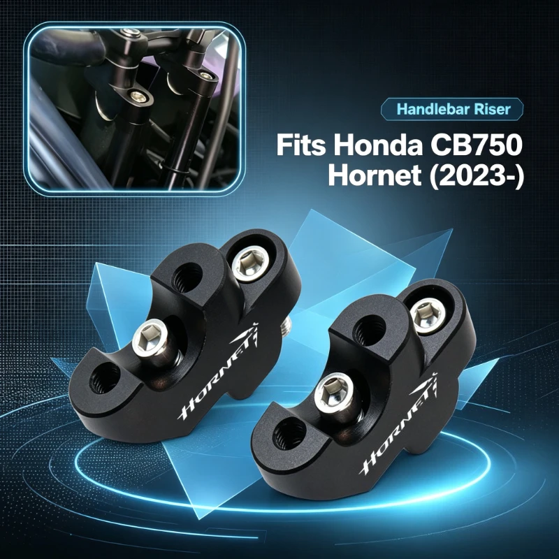 CNC Aluminum Motorcycle Handlebar Riser 30mm Heightening Clamp Motorcycle Accessories For HONDA CB 750 CB750 Hornet