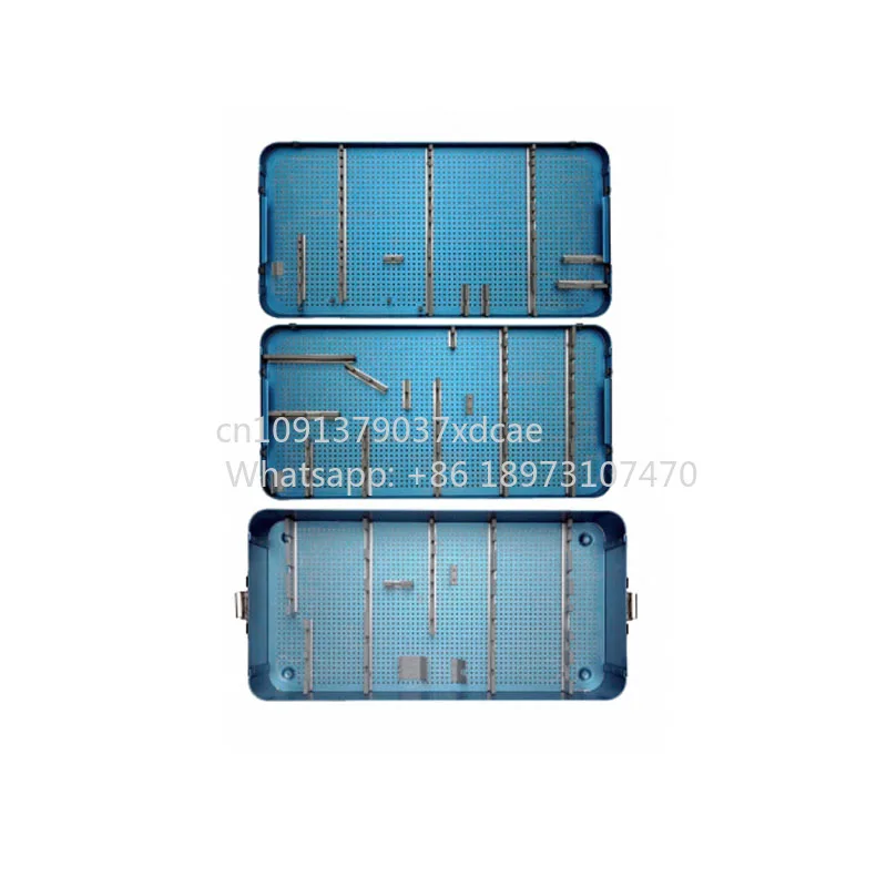 2026 NEW Azicon's Apfna Femur Short Nail Instrument Container Box . Sterilization Tray Anodized Metal Disinfection Storage Case