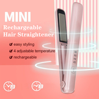 Mini Hair Straightener Curling Iron Ceramic Straightening Styling Tools Beard Straightener Instant Heating For Dry Hair