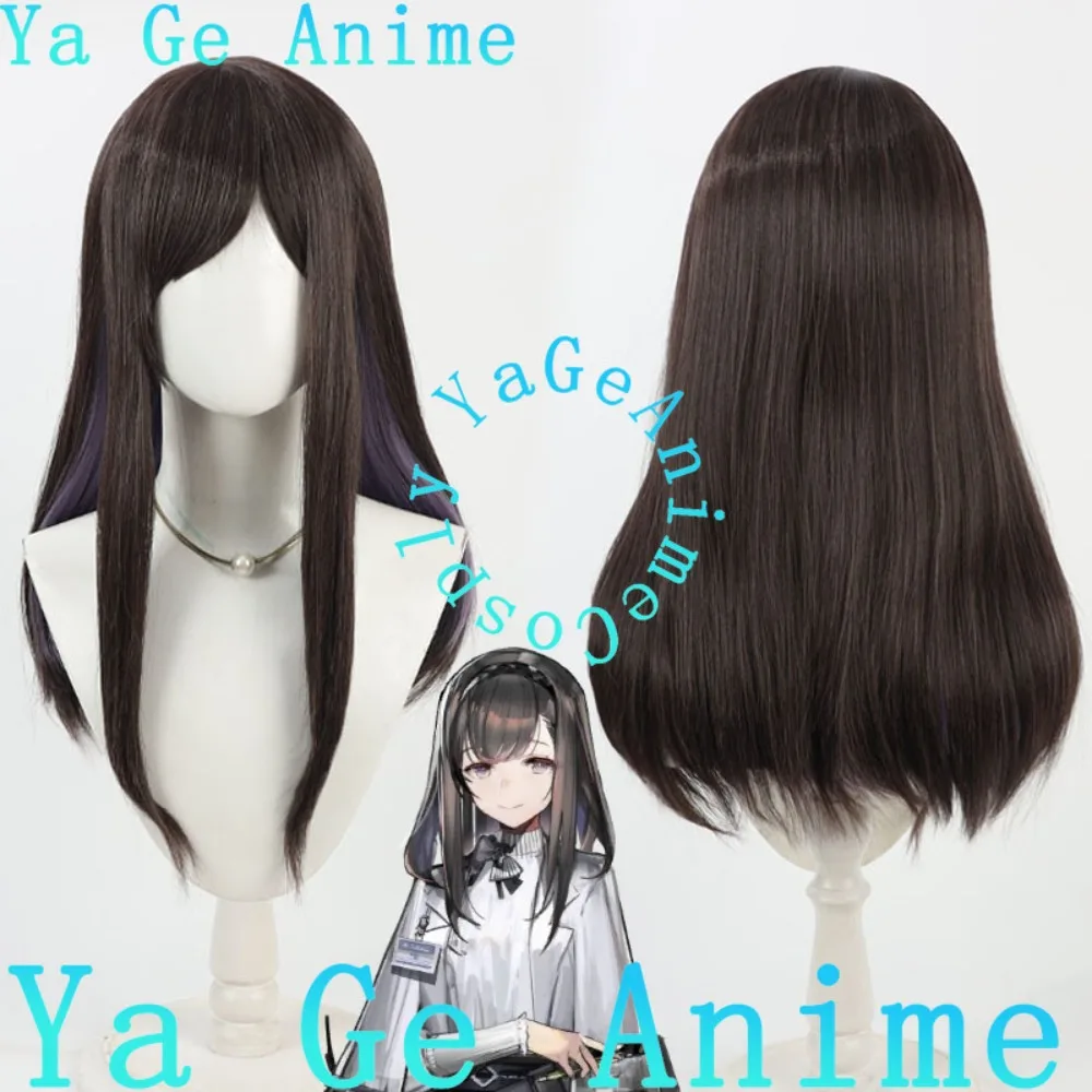 

Парик для косплея Arknights Priestess с реалистичной кожей головы, разноцветные смешанные волокна, двухцветный реквизит для вечеринки в честь Хэллоуина, термостойкое волокно