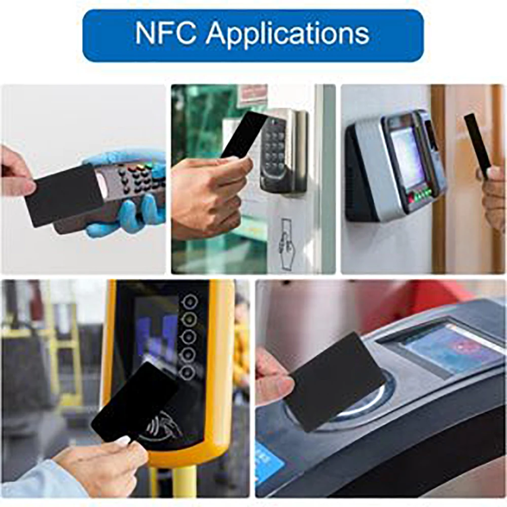 Schede NFC Tag NFC riscrivibili Schede in PVC NTAG 215 Vuote Facile Conveniente Chip per biglietti da visita NFC programmabili 504 byte