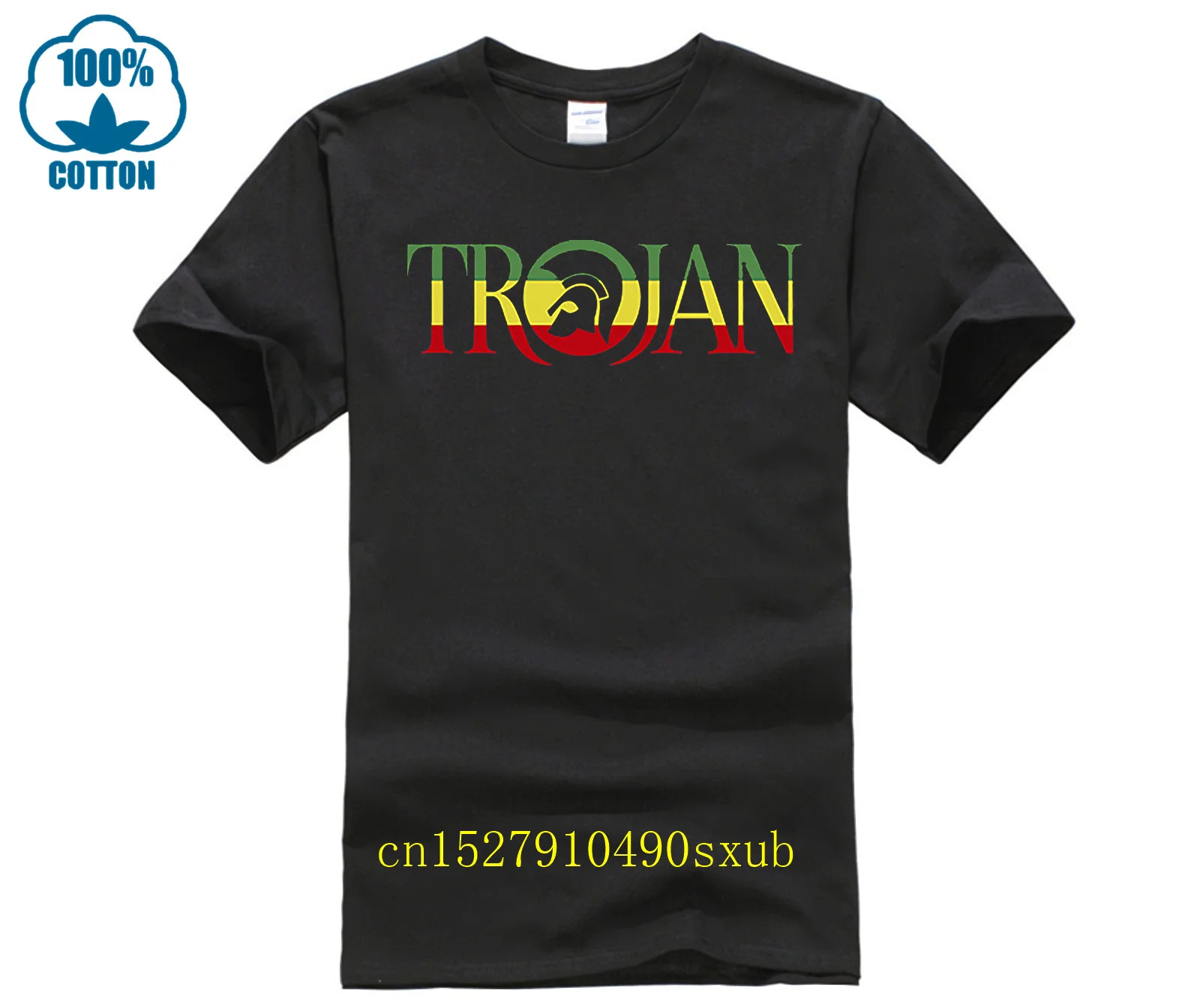 funny men t shirt Men Trojan Records Ska Reggae Rocksteady Fashion Brand Hip Hop Slim Fit Male Clothing Crew Neck