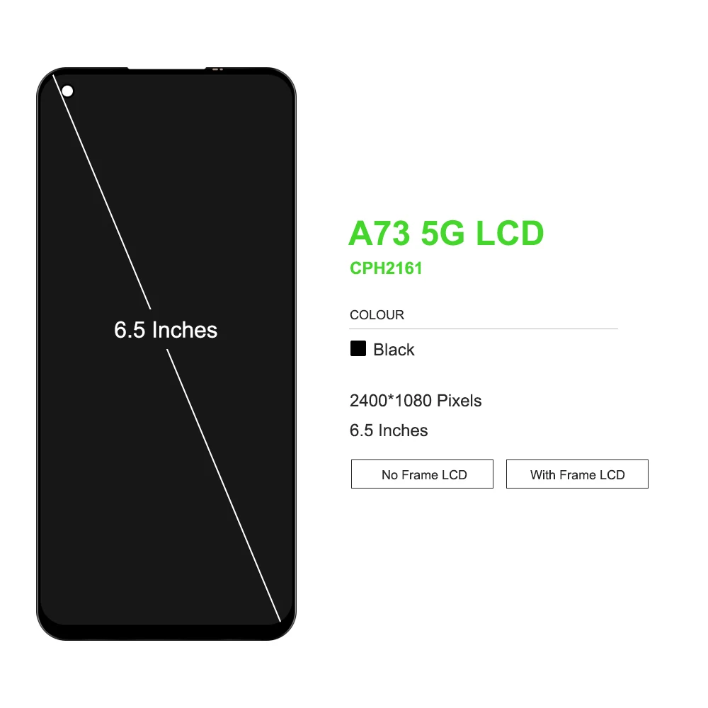 6.5\'\' Original For Oppo A73 5G CPH2161 LCD Display Touch Screen Digitizer Assembly For Oppo A73 5G LCD Display Replacement