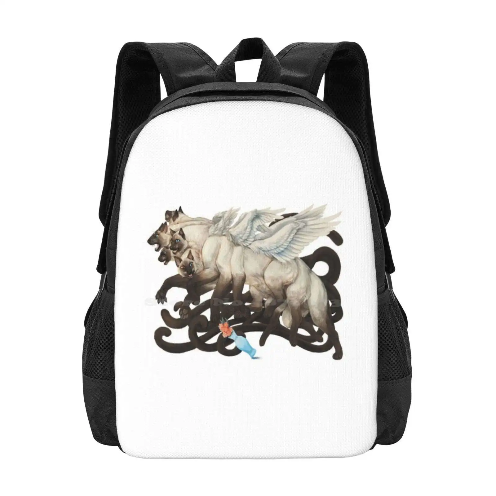 Big Siammuch Cat Hot Sale Schoolbag Backpack Fashion Bags Multi Headed Multi Legged Five Headed Cat Siamese Cat