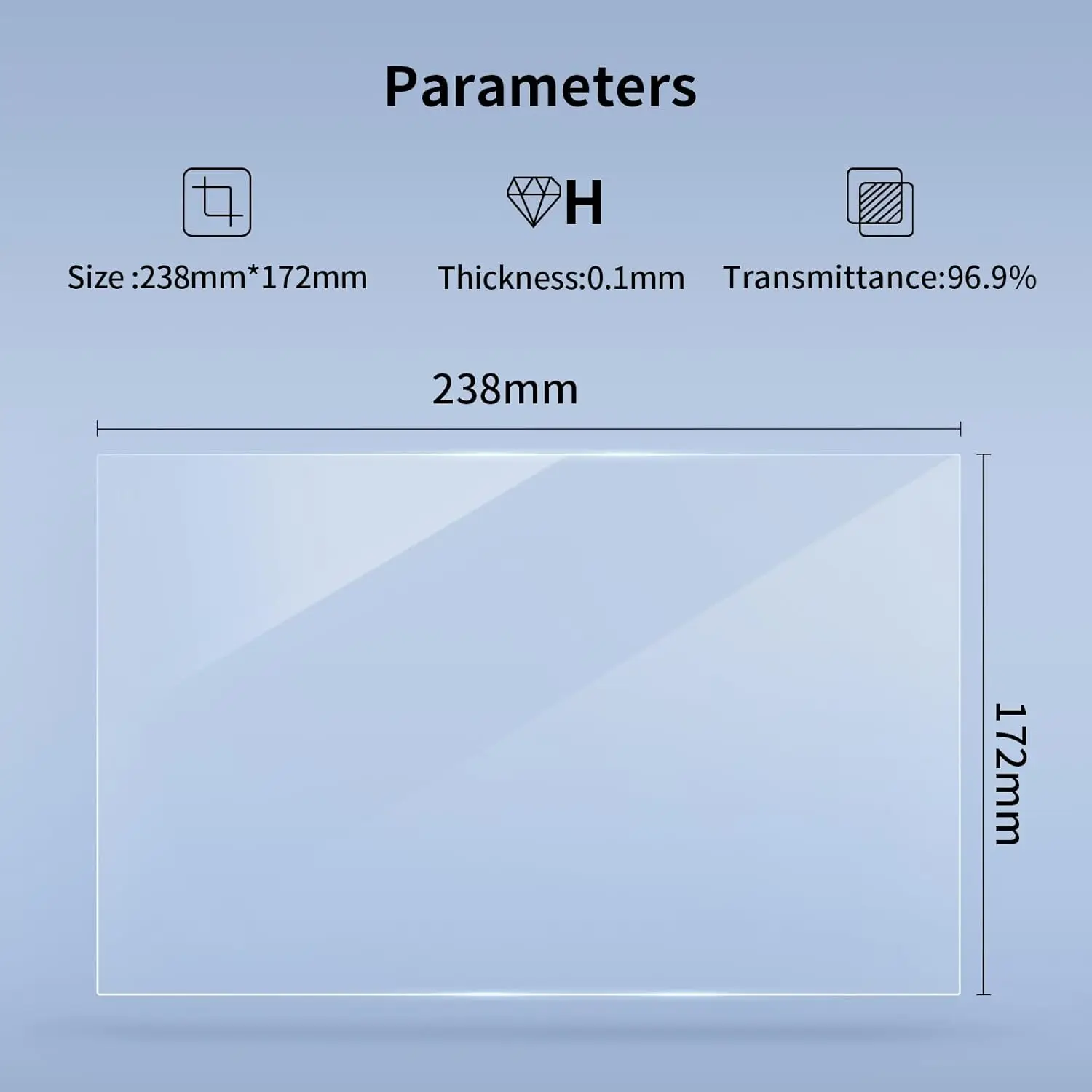 5 Stück Displayschutzfolie für Anycubic Photon M3 Max 13,6 Zoll LCD-Harz 3D-Drucker Anti-Kratz-Schutzfolie Zubehör – Detail 6