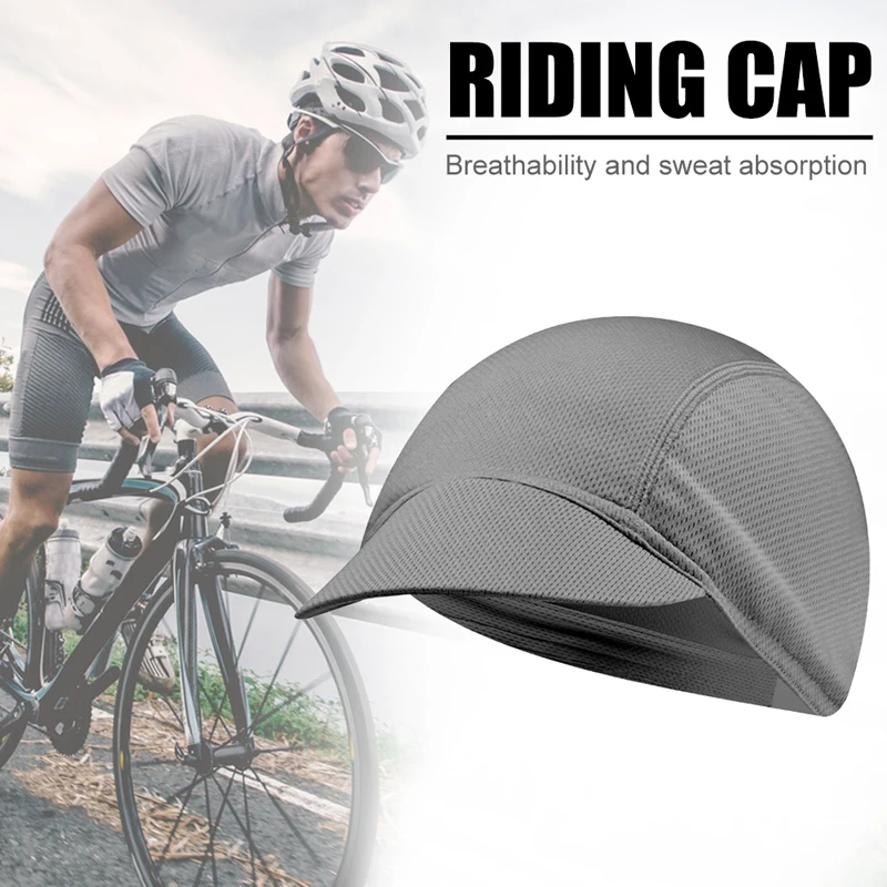 Men Outdoor Quick-Drying Bicycle Riding Cap Mesh Fabrics Breathable Solid Color Cycling Hat Women Portable Dustproof Sports Hat