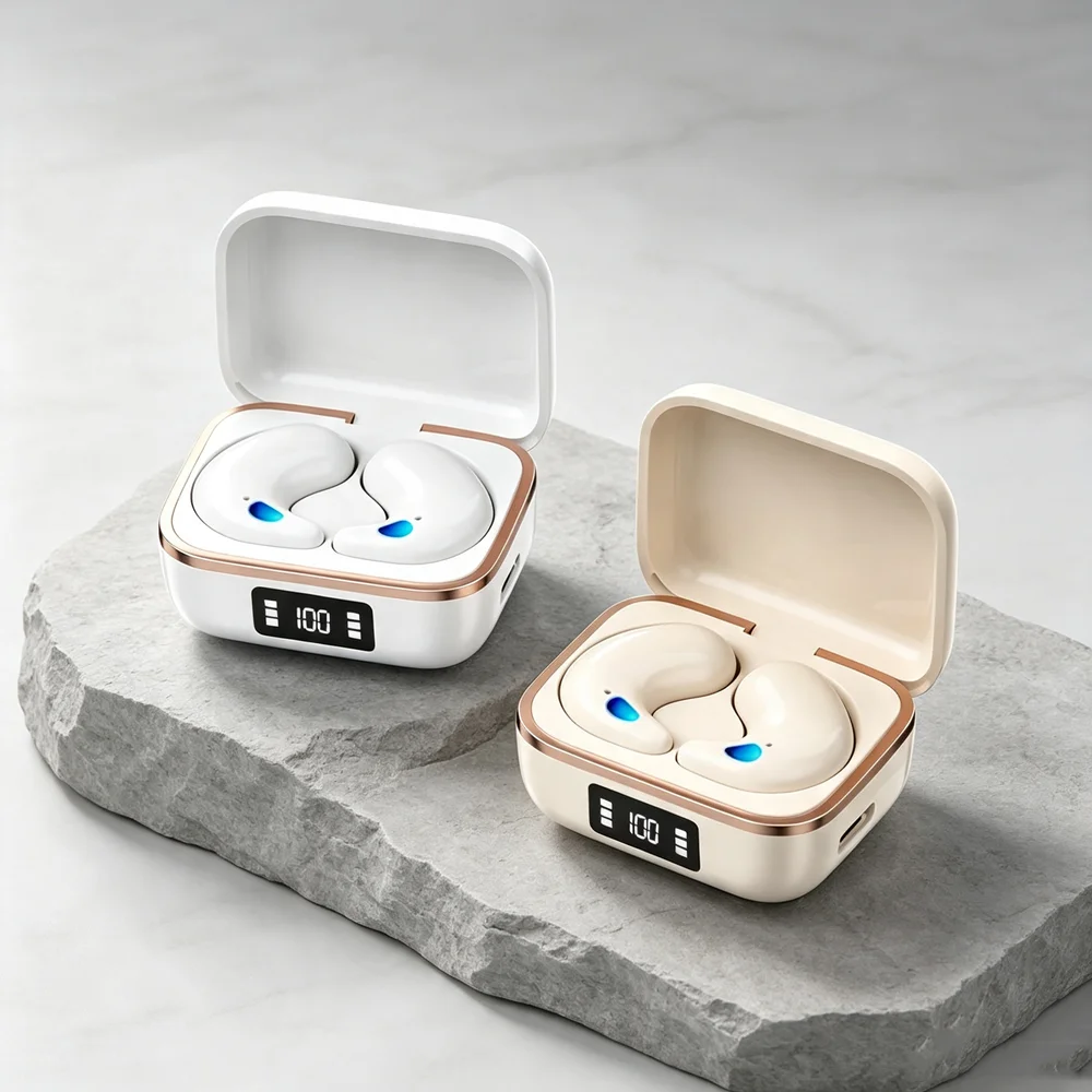 Invisible Sleep Wireless Earphone TWS Bluetooth 5.3 Headphones Hidden Earbuds Noise Reduction Sports Headset