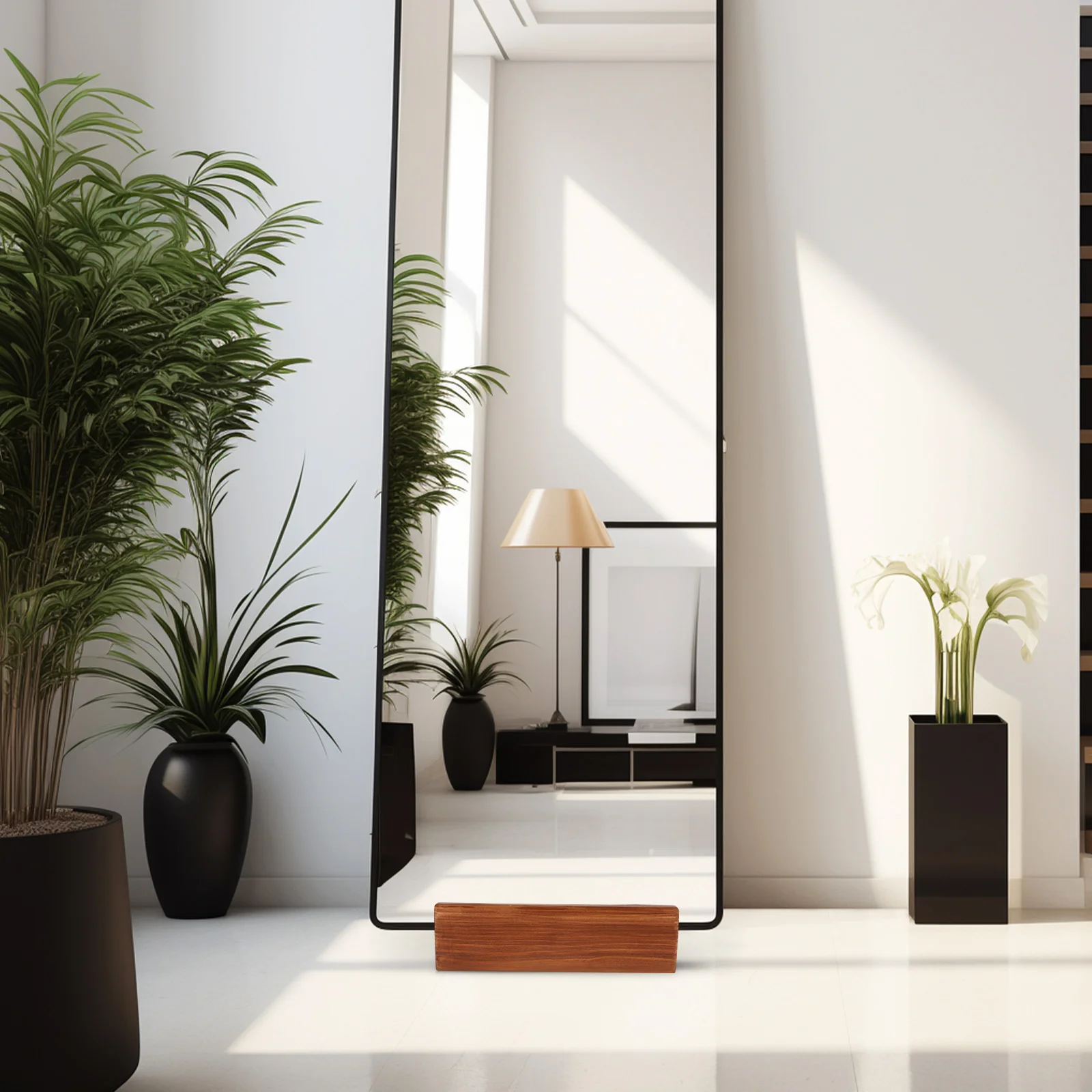 

Sturdy Wooden Floor Base Multi-Use Anti-Slip Holder Home Decor Long Lasting Support Stand Reusable Display Rack Full Length