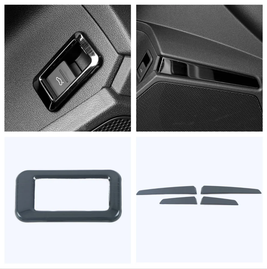 For Audi A3 8Y Sedan Sportback 2021 2022 Accessories Door Interior Trim Strip Car Styling Door Speaker Audio Loudspeaker Cover