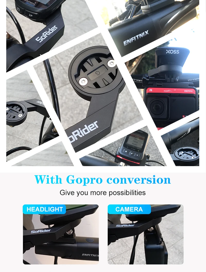 BiKe Computer-Halterung, Tacho-Lenker für Edge 540 530 830, IGPSPORT XOSS G Magene CYCPLUS GPS-Kilometerzähler – Detail 8