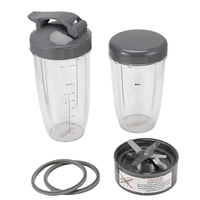 A65Z Blender Replacement Parts For Nutribullet Blenders 600W/900W/PRO - Extractor Blade & 32Oz Huge Cups & 24Oz Huge Cups