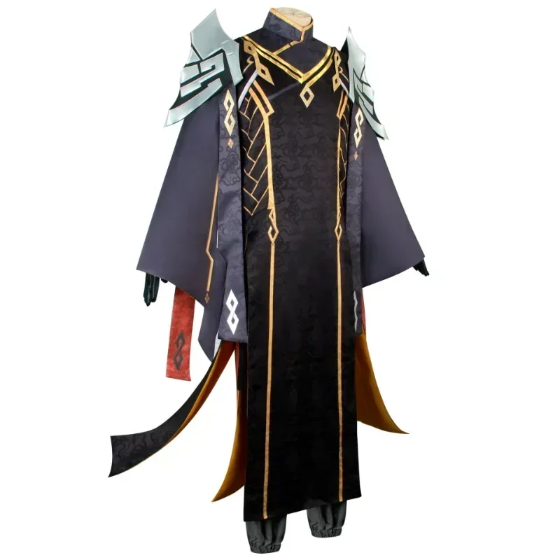 Impact Morax Cosplay Costume parrucca partito costumi di Halloween Zhongli Cosplay Hombre per gli uomini