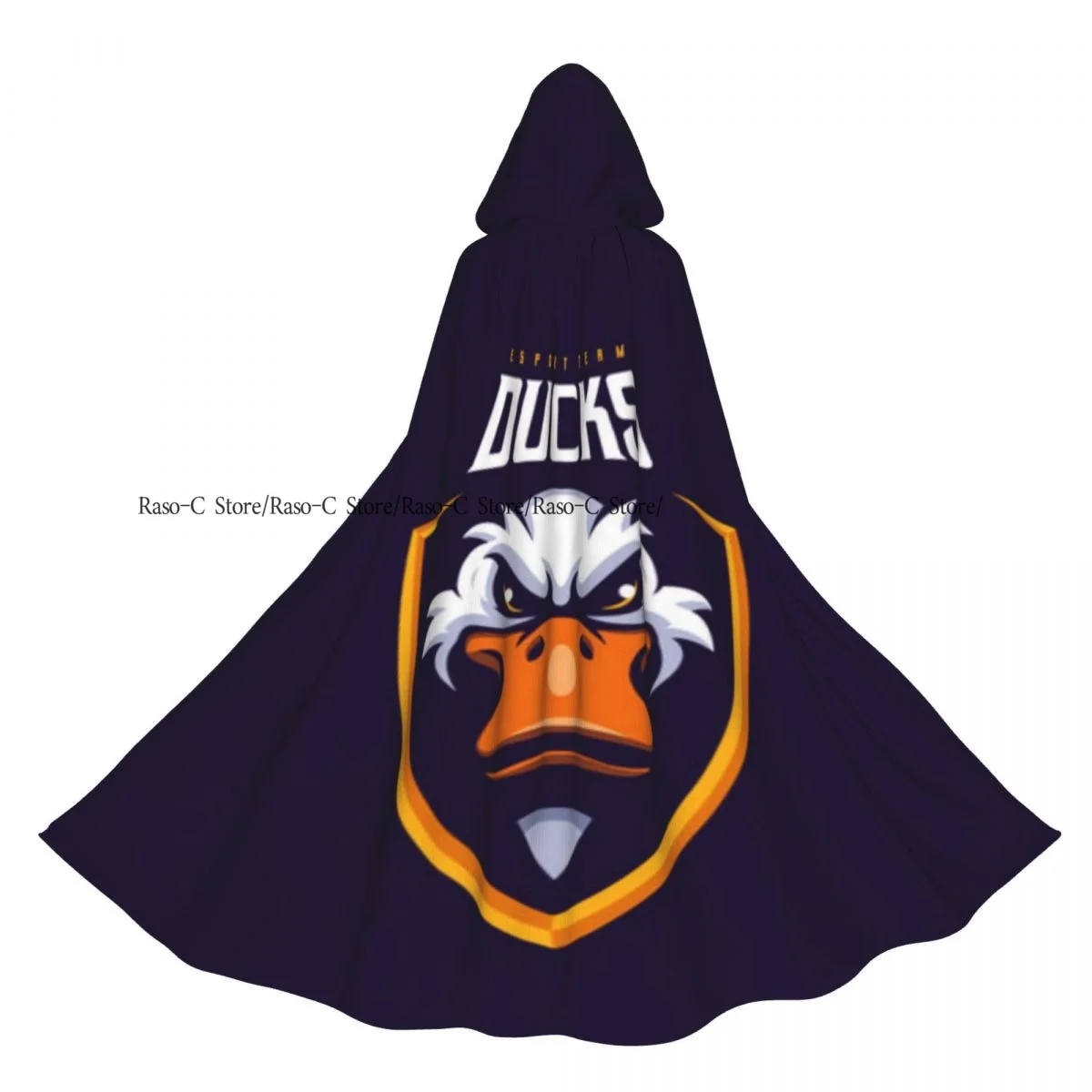 

Унисекс взрослый плащ с утиной головой и капюшоном, длинный костюм ведьмы, косплей