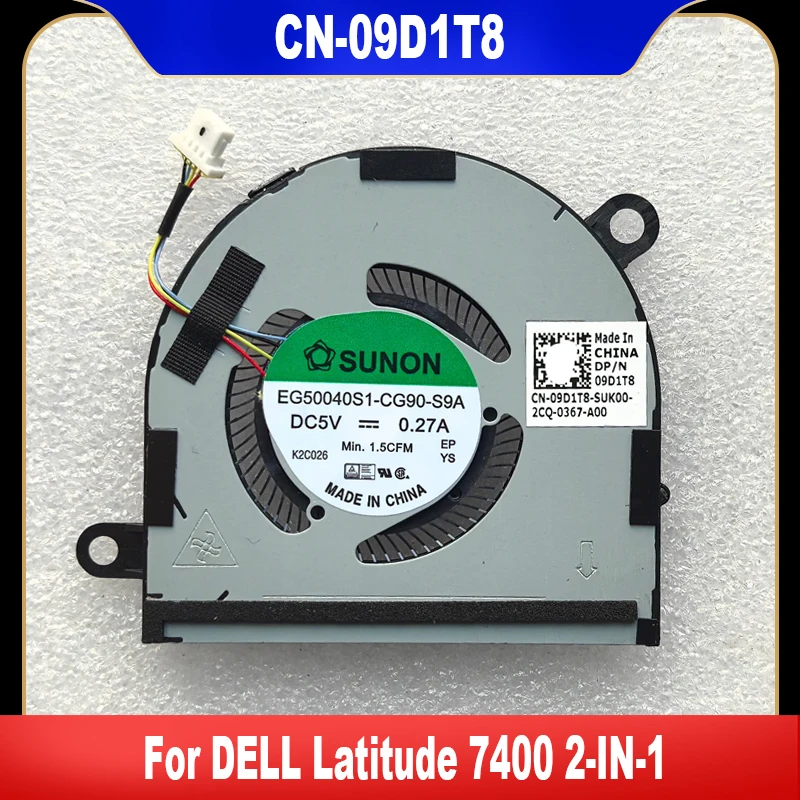 

New Original 09D1T8 For DELL Latitude 7400 2-IN-1 CPU Fan