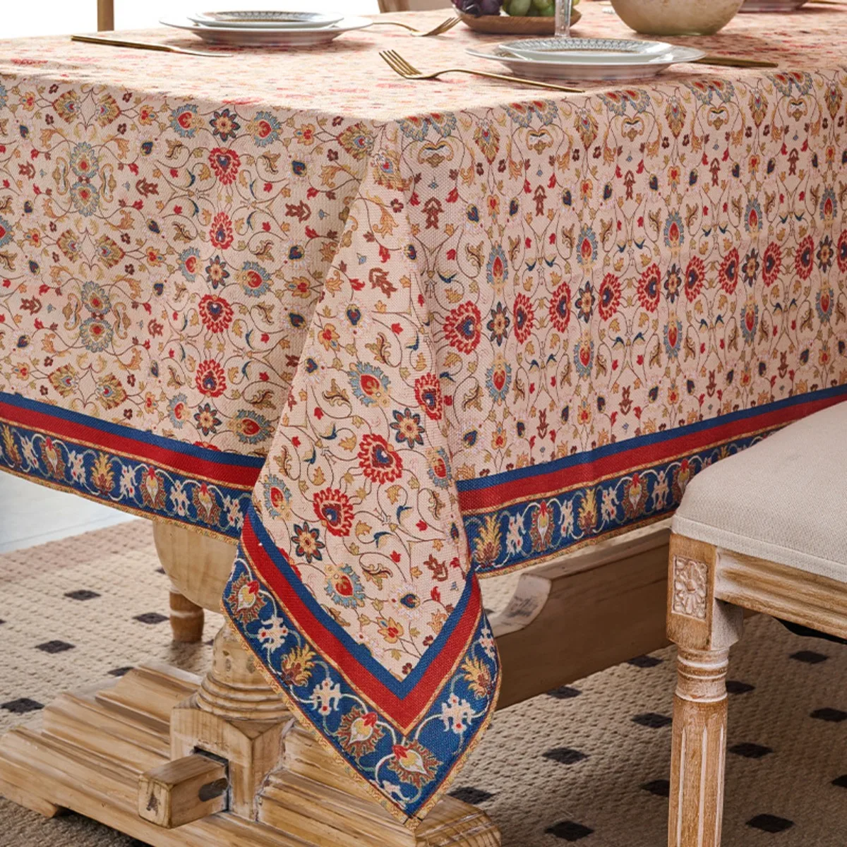 Nappe Florale Vintage Européen - Home Textiles Today News avis et prix