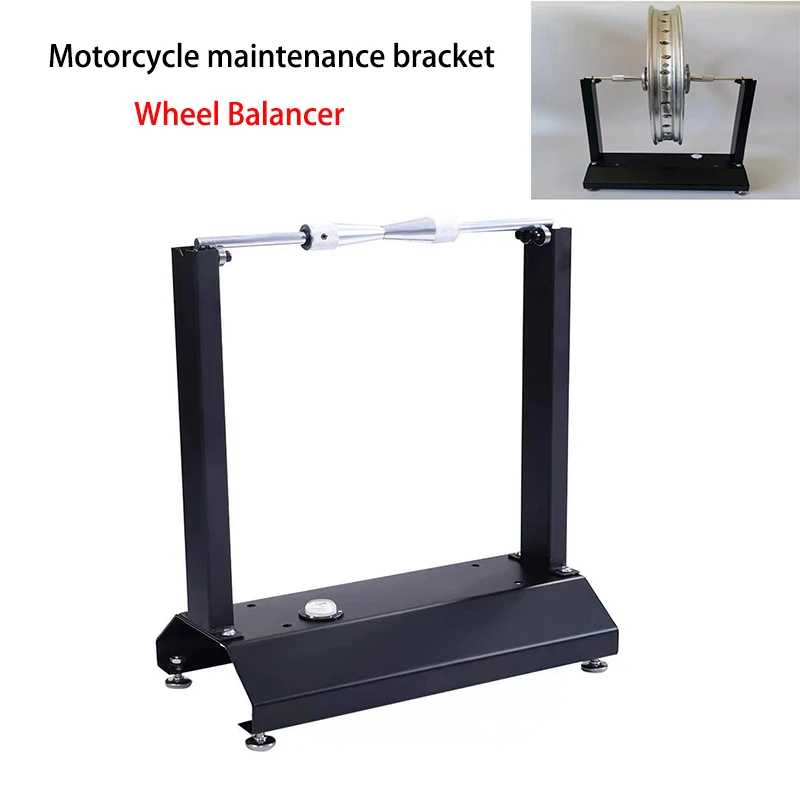 Motorcycle Tire Balance Frame Simple Manual Balance Machine Balance Instrument Tire Straightener Maintenance Tool