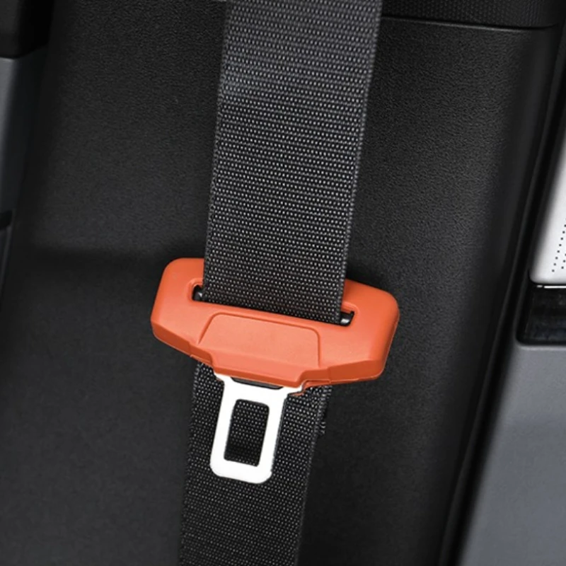 For Geely Boyue 2026 Safety Belt Buckle Silicone Scratch Resistant Protective Cover Car Interior Supplies Modified Accessories