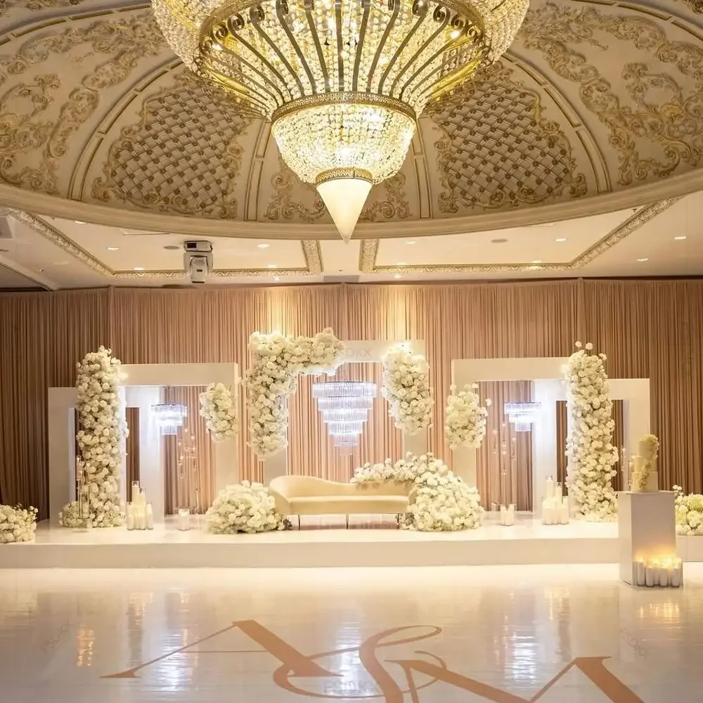 

FSDKX Customized Size and Color PVC Arch Background Wedding Party Backdrop Facade Decoration for Wedding Events