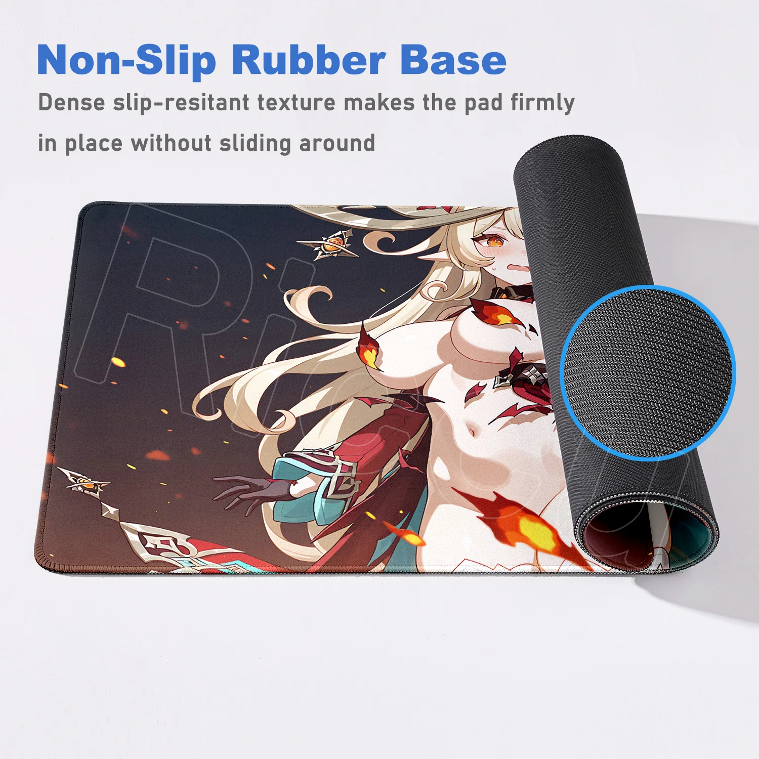 New HD Printing Alice Mousepad Non-slip Rubber Keyboard Mat Genshin Impact Sexy Girl Hentai Computer Gamer Mouse Pad Laptop Rug