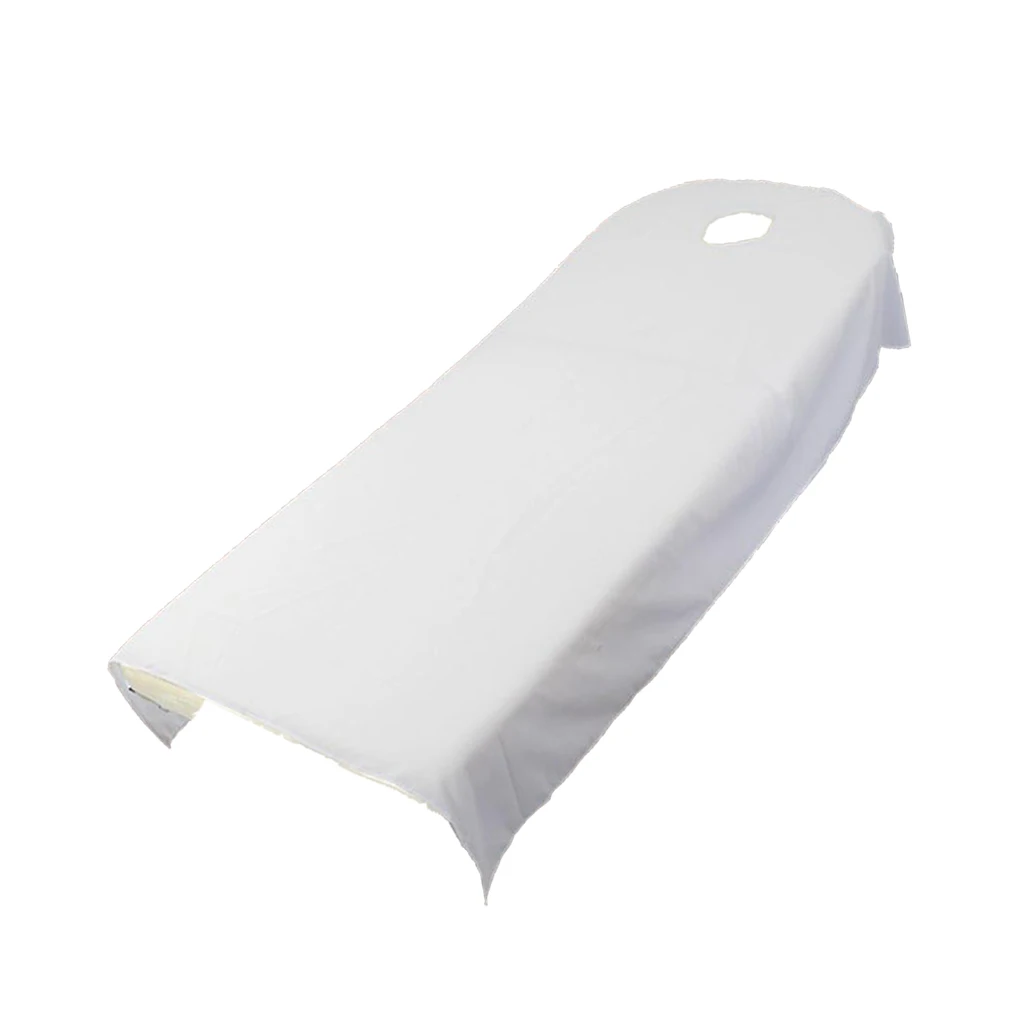 Towelling Salon Bed Sheet Cover Solid Pattern Couch Protector for Beauty Spa Massage Table