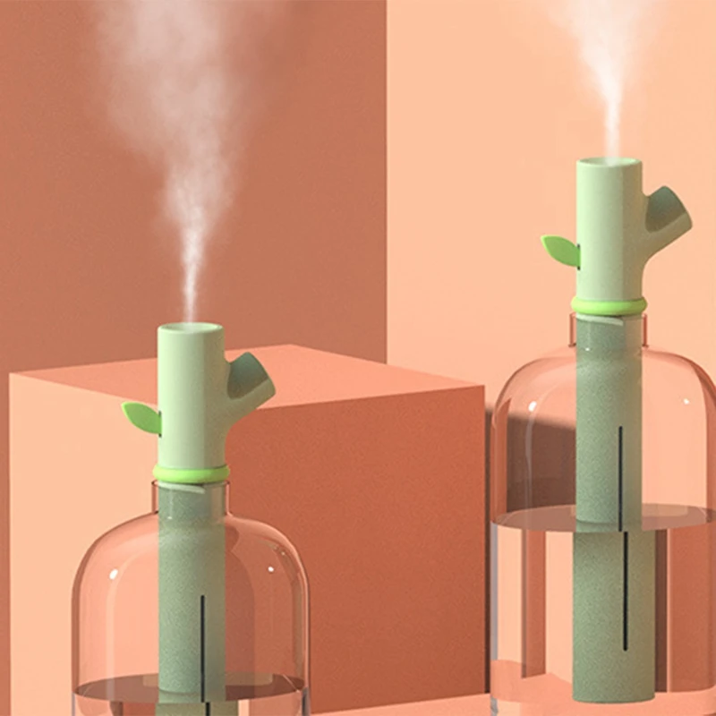 المحمولة USB جو المرطب زجاجة المياه فرع بالموجات فوق الصوتية ضباب صانع مبيد المرطب الناشر للمنزل