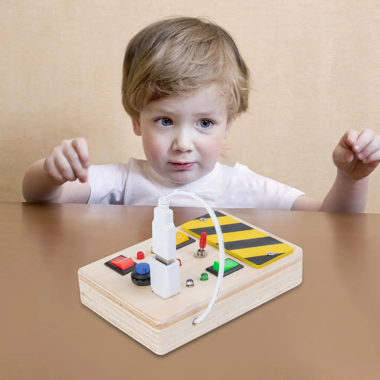 Holz steckdose elektrischer Schalter Spielzeug frühes Lernspiel zeug Erkennungs spiel Lenarning Spielzeug für Jungen Mädchen Kleinkinder 3