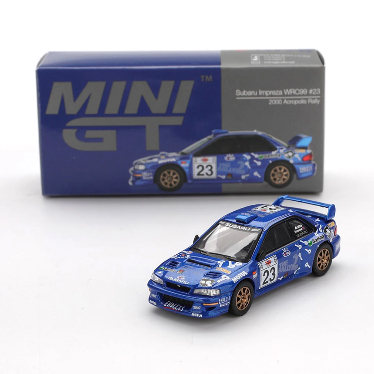 

МИНИК 1078 1:64 Subaru Impreza WRC99 2000 # 23, литая под давлением модель автомобиля акрополиса, коллекция игрушек