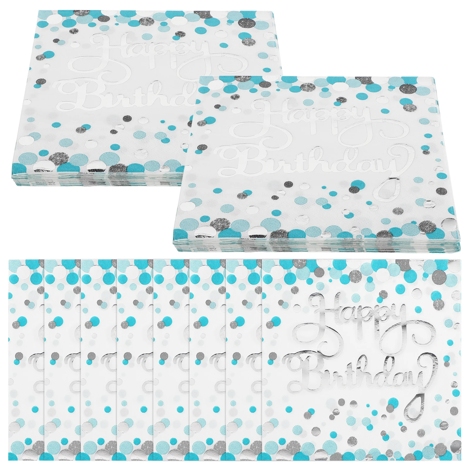 

40pcs Napkins Birthday Party Supplies Glitter Themed Cocktail Serviettes Banquets Tissue Paper Hand Towels Table