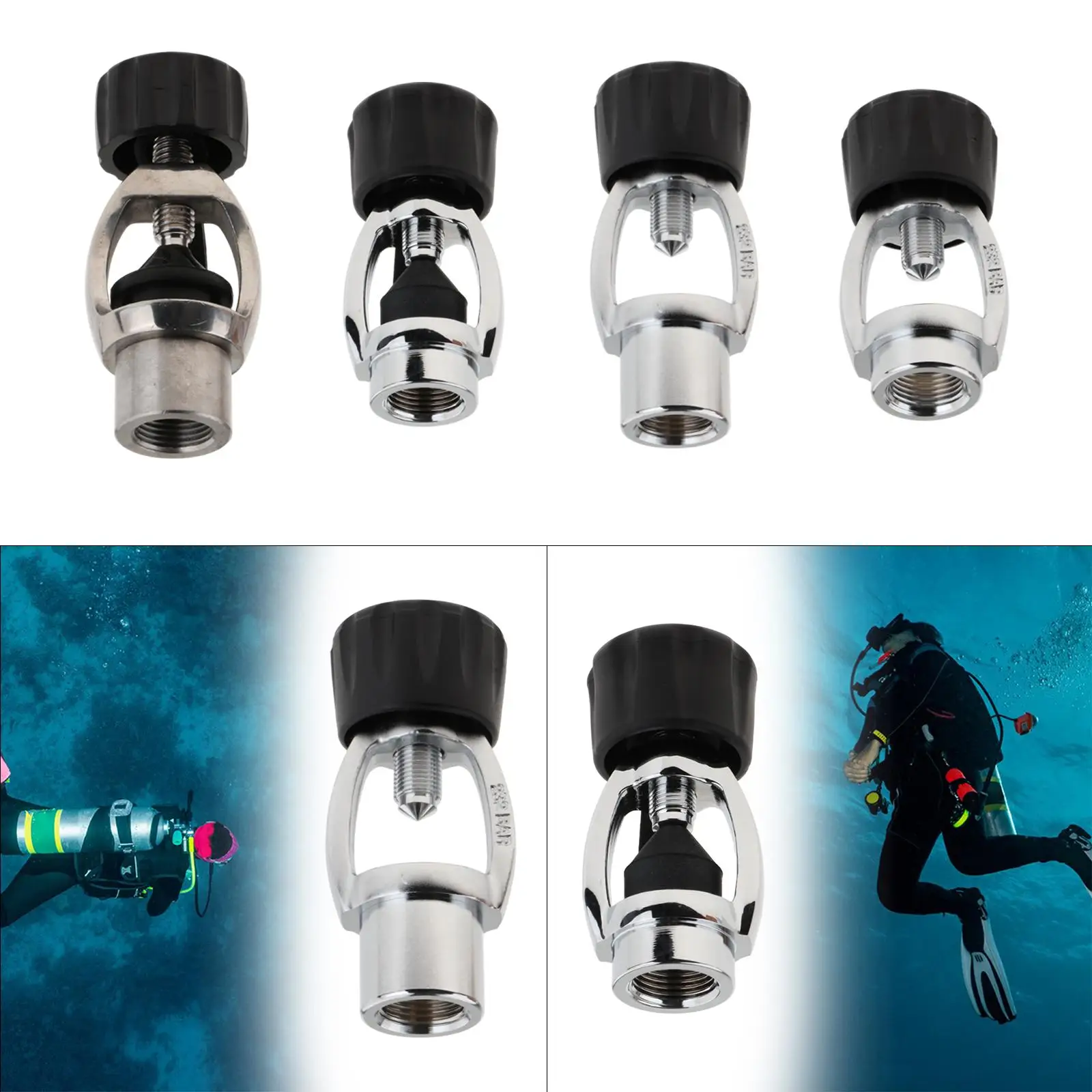 

Scuba Diving Regulator Adapter Scuba Bottle Adapter Tool Underwater Accessories Tank Connector for Scuba Diving Tank Regulator
