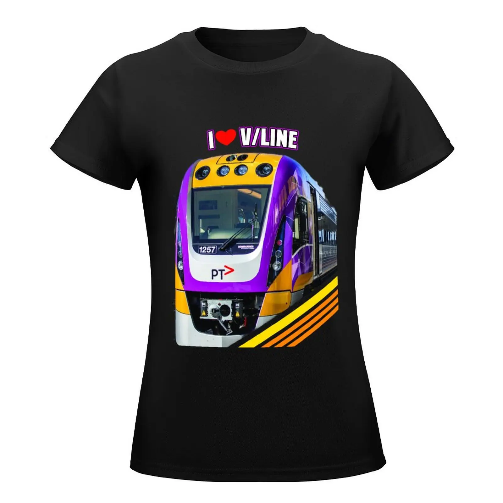 I Love Vline T-Shirt korean fashion sublime animal print white t-shirt dress for Women sexy