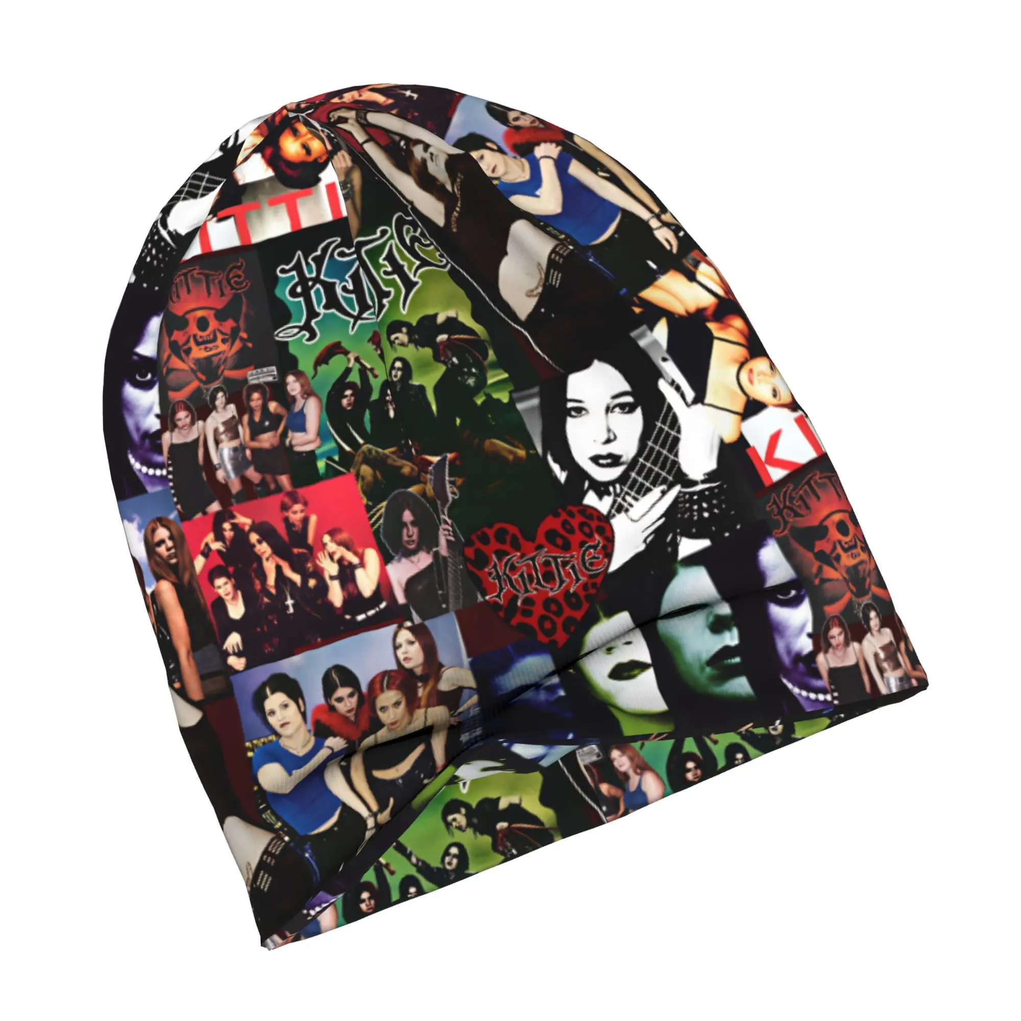 Heavy Metal Band K-Kittie Bonnet Hats  Hip Hop Knit Hat For Women Men Winter Warm  Skullies Beanies Caps