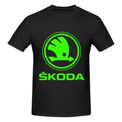 NEW Skoda Auto T-shirt Men Print Round neck T-shirt Summer Fashion Short Sleeve Cotton T Shirt