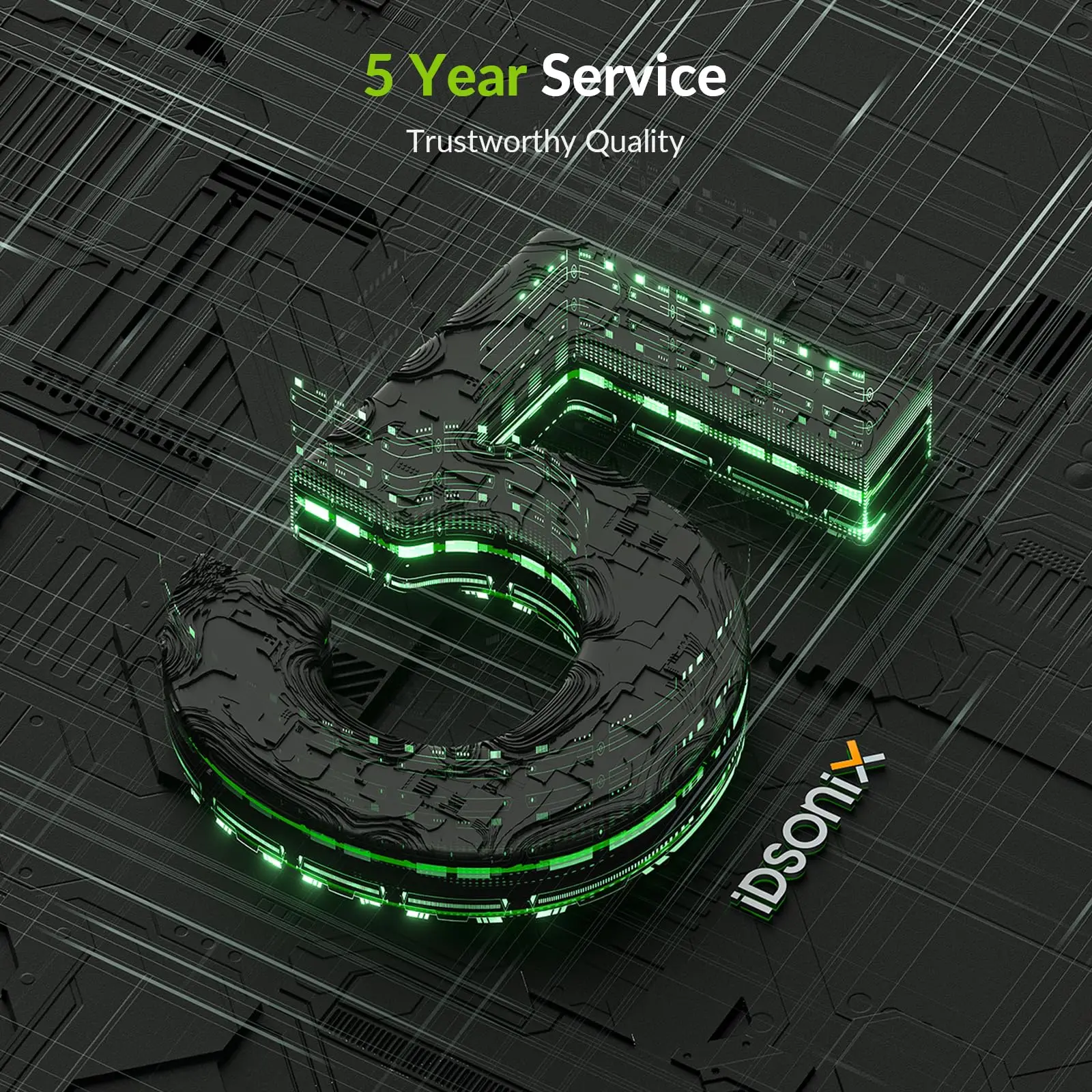 iDsonix NVMe SSD PCIe 4.0×4 Internal Solid State Drive 1TB 2TB M.2 2280 SSD NVMe M Key Hard Disk for Laptop Desktop Gaming PC