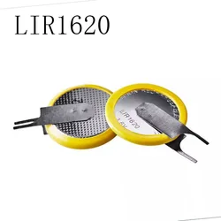 5PCS/LOT LIR1620 BDV BIOS COM 3.6V 1620 With welding feet Lithium ion rechargeable battery for laptop motherboard batteries